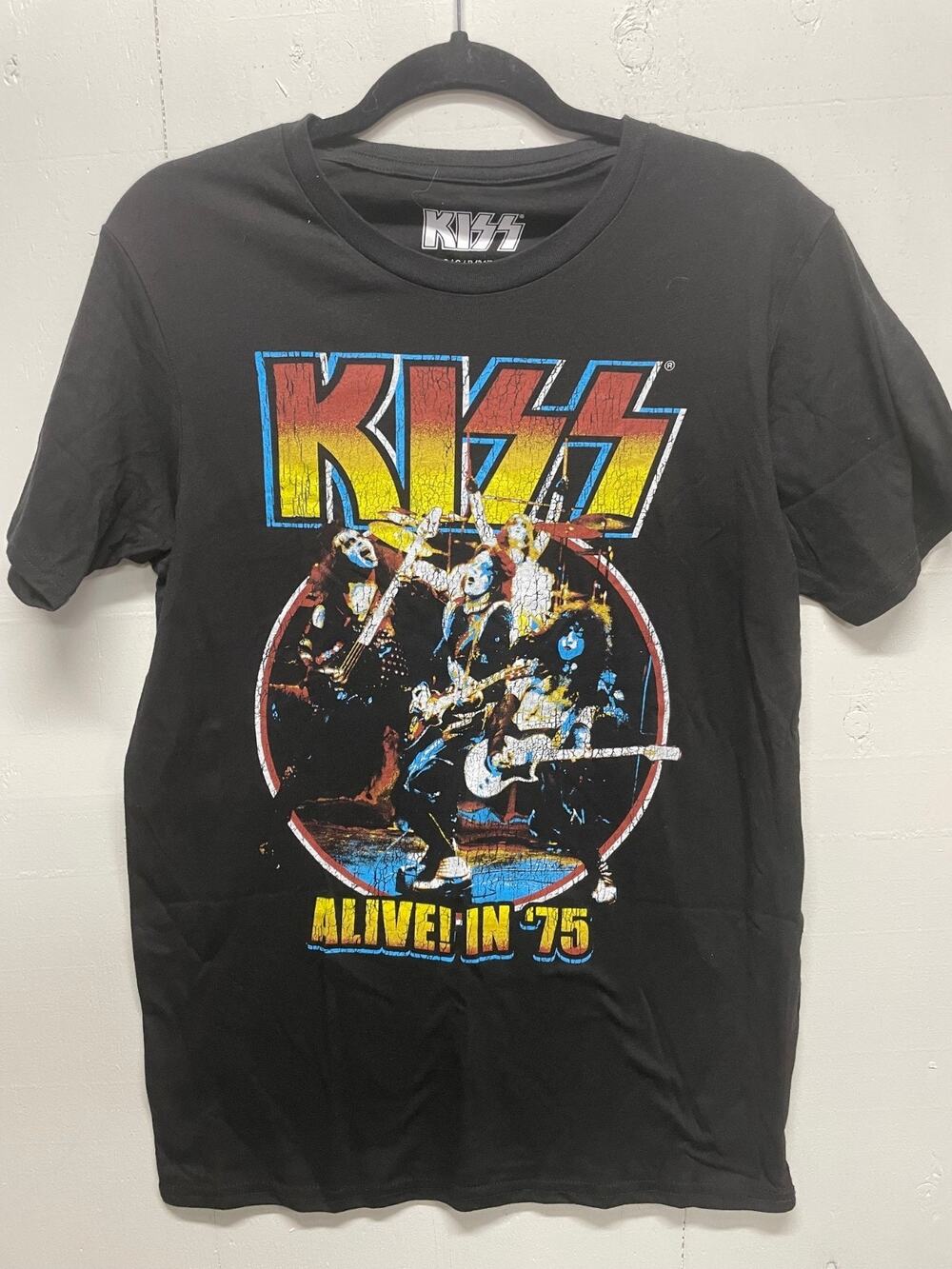KISS T Shirt ALIVE! IN 75 Size Small Vintage Style New With Tags Band Music